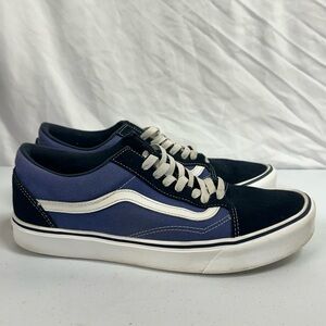 Vans Old Skool Navy Blue White Stripe Low Top Skate Sneakers Streetwear Classic